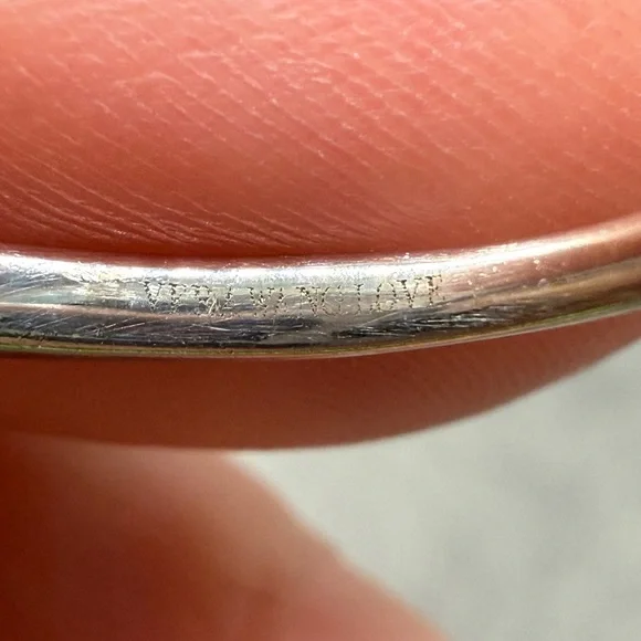 Vera Wang Diamond Love Diamond and Blue Sapphire Band in 14K White Gold - Picture 7 of 8